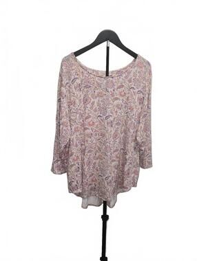 Philosophy Woman Lightweight Floral Print Rayon Spandex Blouse 3X